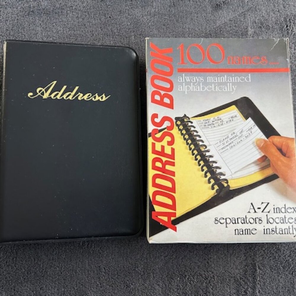 Vintage Address Book 100 Names A-Z Locator Tabs NEW
